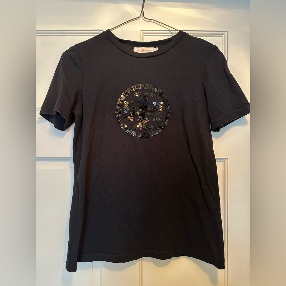 Tory Burch - Sequin Embellished T-Shirt - Used in Good Condition